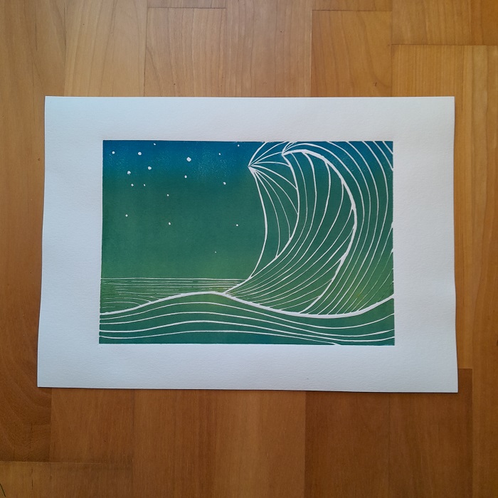 wandeling print vawe